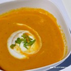 Pertrinta morkų sriuba