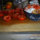 Pomidorai kimšti silkės mišraine